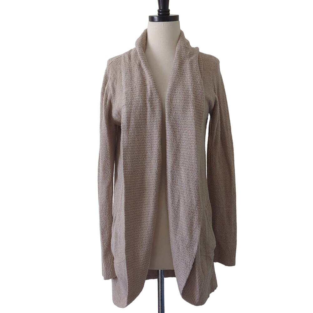 Barefoot Dreams Cozy Chic Lite Circle Cardigan Sweater Beige Soft Women’s Medium